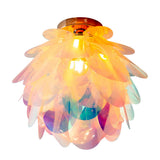 Plafond "Fora" en métal et en plastique irisé, douille E27, éclairage pour le salon, salle à manger et bureau, Ø40 cm