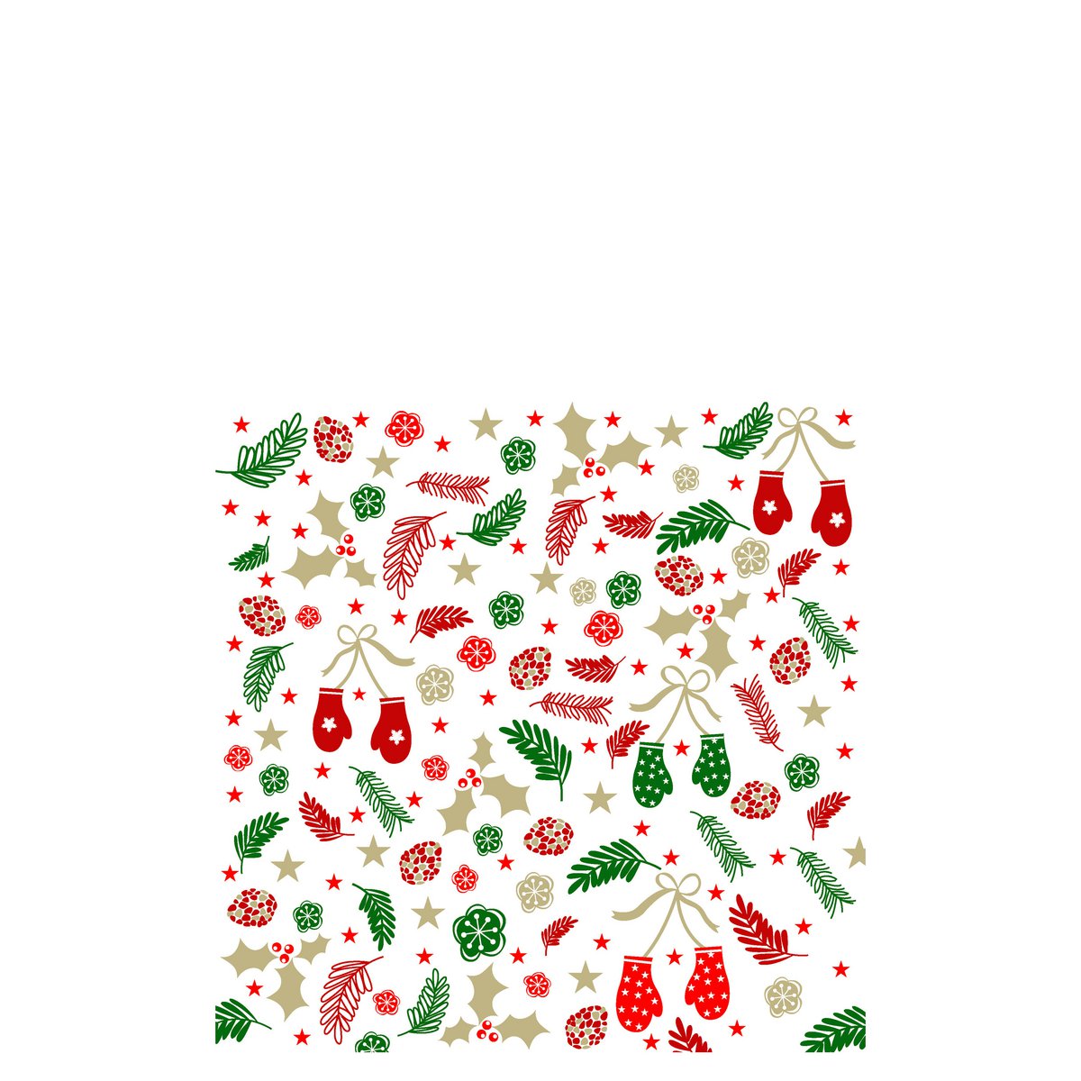 Serviettes en papier J-Line multicolores sur une table élégante