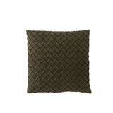 Coussin J-Line vert, en situation sur un canapé