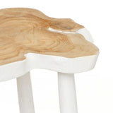 La table d'appoint organique - Blanc naturel