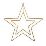 Lampe de Noël extérieure LED "Stern" Ø 40 cm décorations de Noël en métal en or avec des LED fermement installés