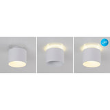 Spot LED "trios" Ø 10 cm blanc, en métal et en plastique avec des LED intégrées