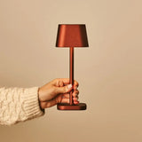 Lampe de table rechargeable Ava Bronze