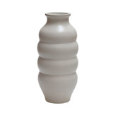 Vase Carmen en métal ivoire