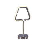 Lampe à poser LED "Loop Line" h: 30cm chrome