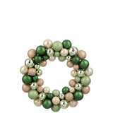 Couronne de Noël J-Line accrochée sur une porte, ambiance festive