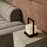 Lampe de table rechargeable Noah marron foncé