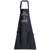 Tablier de cuisine Je m'améliore recyclé Noir 72 x 90