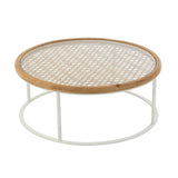 Table basse J-Line avec accessoires de décoration