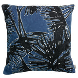 Coussin Coco brodé Touareg - Design élégant en bleu et argent