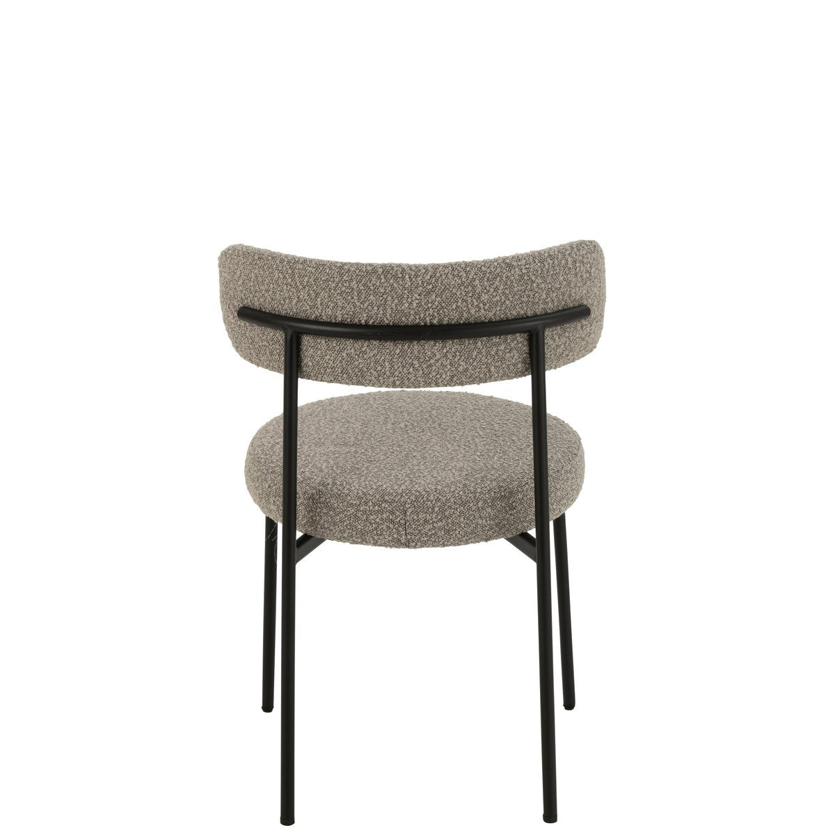 Chaise Bouclé J-Line dans un salon moderne, ambiance élégante.