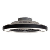 Loucles de plafond LED + ventilateur "Arioso" Ø 54 cm, en métal et en plastique, avec de nombreuses fonctions