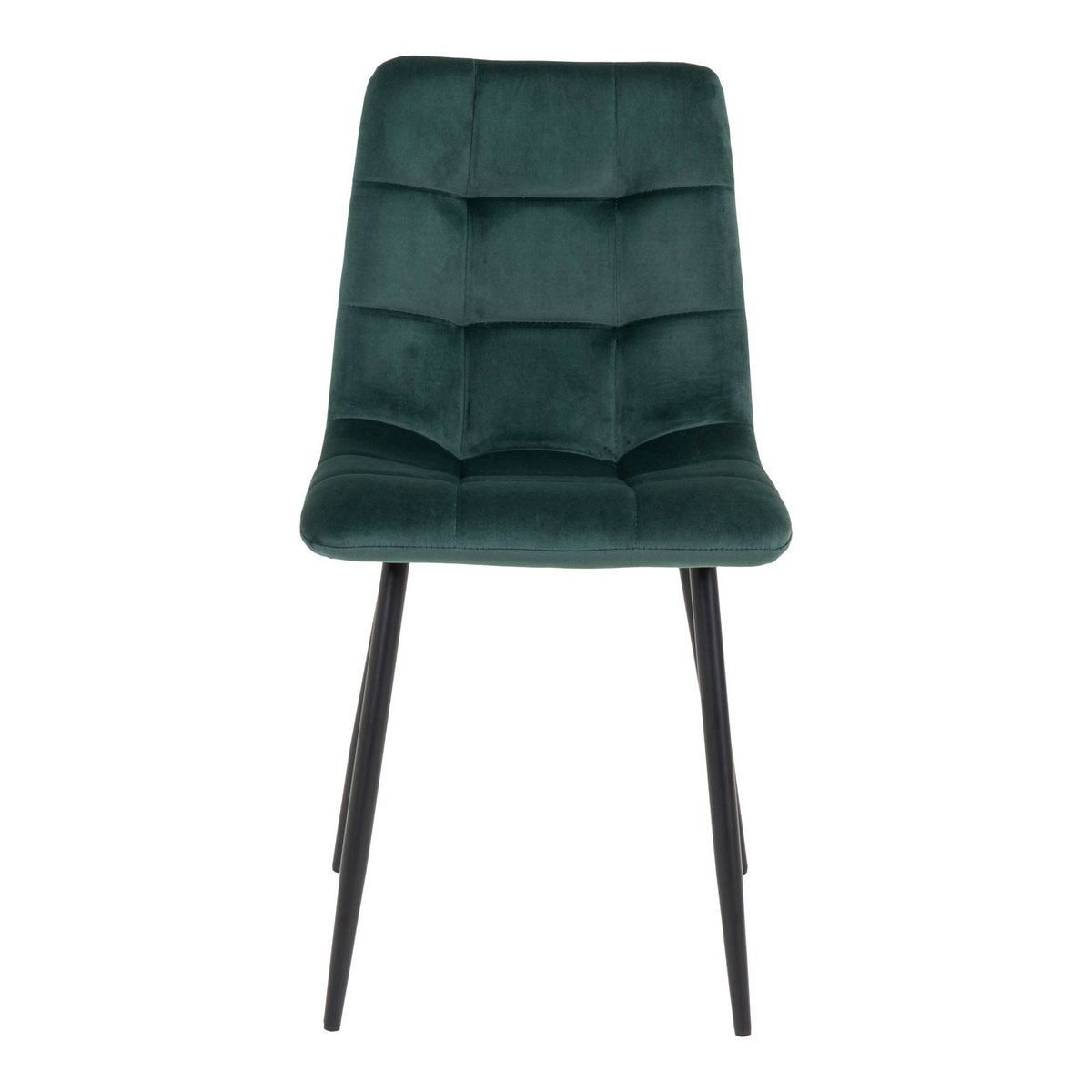 Détail du velours vert foncé de la chaise Middelfart