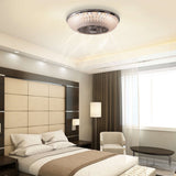 Plafond LED "Viento" avec ventilateur, en métal et en plastique, avec des LED intégrées, éclairage pour le salon ou le bureau
