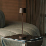 Lot de 4 lampes à poser rechargeables moka avec station de recharge