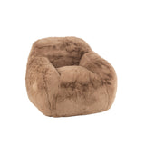 Canapé Cutie J-Line taupe, vue de face avec coussins