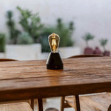 Lampe de table rechargeable marron foncé Zavi