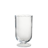 Lanterne J-Line en verre transparent avec bords irréguliers, petite taille