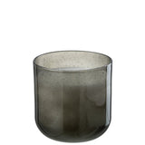 Détail de la bougie J-Line Olive & Encens avec flamme
