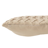 Détail du coussin J-Line Woven en polyester beige