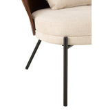Chaise longue J-Line avec coussin, confort optimal