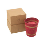 Bougie parfumée J-Line Panier Cire Fuchsia Large - mise en scène déco