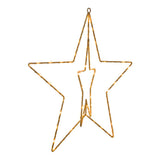 Lampe de Noël extérieure LED "Stern" Ø 40 cm décorations de Noël en métal en or avec des LED fermement installés