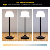 LED "Emmi" pour l'extérieur et à l'intérieur, lampe de table en métal et en plastique, avec des LED fermement construites, lampe à table à LED pour le balcon, la terrasse, le jardin, le salon, le jardin d'hiver, environ.