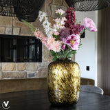 Vase en verre doré Artic