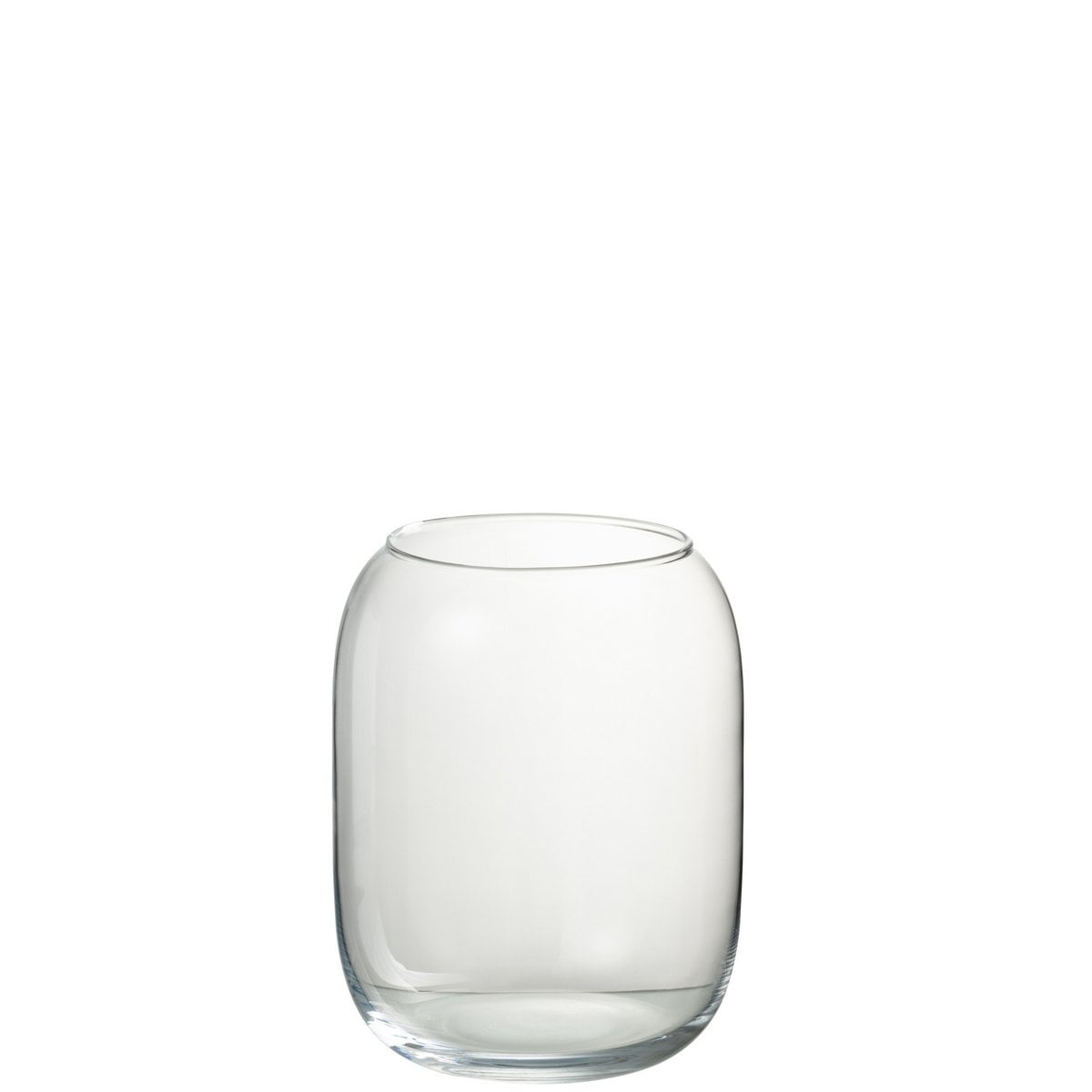 Lanterne J-Line Zilly en verre transparent, élégante et raffinée