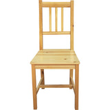 Chaise de salle à manger en bois, profil latéral
