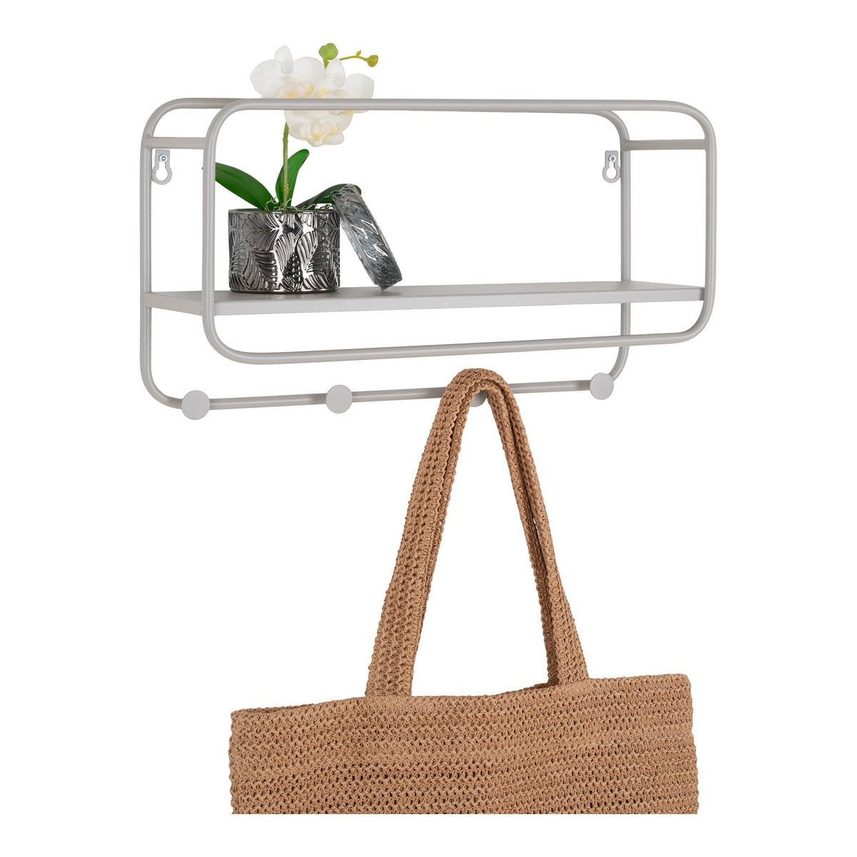 Étagère à Chapeaux Feira installée dans une entrée