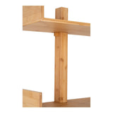 Étagère Villa Shelf en bambou, intégrée dans une décoration scandinave