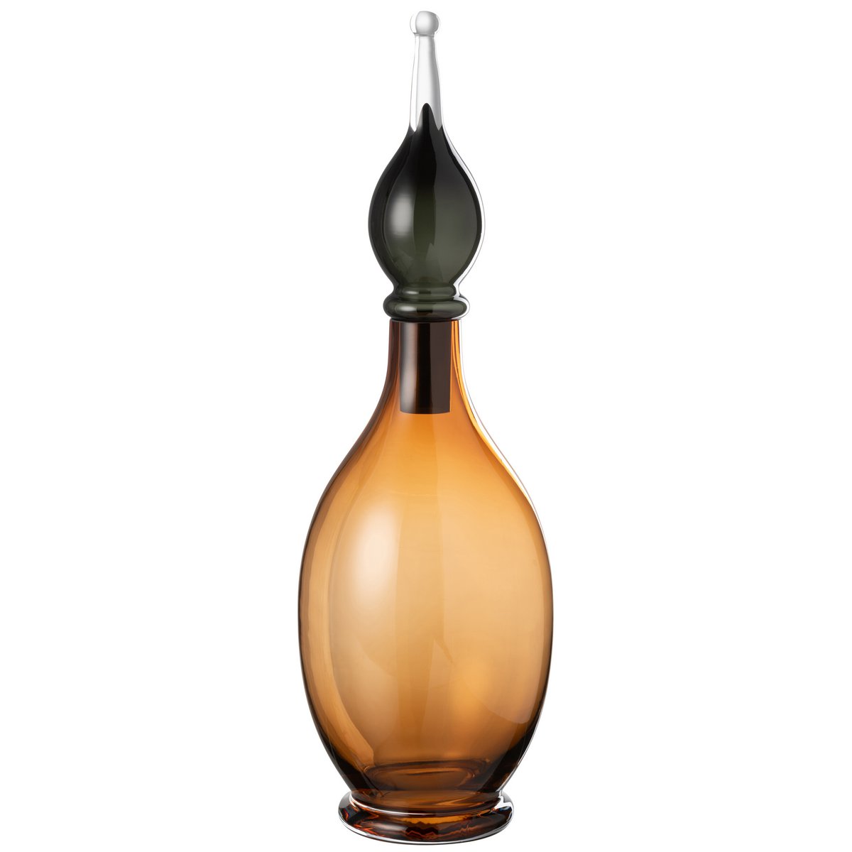 Vase J-Line Joey en verre marron, grand modèle élégant