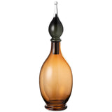 Vase J-Line Joey en verre marron, grand modèle élégant