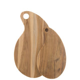 Planche à découper J-Line Terong Teak avec légumes frais
