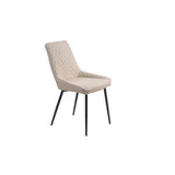 Détail du cadre en acier de la chaise moderne