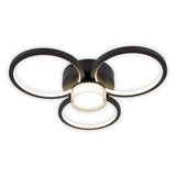 Le plafond LED "CIMO" en métal noir et en plastique, Ø Env.