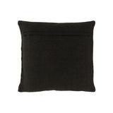 Coussin Mirror Rectangle J-Line en coton noir et argent, détail du motif