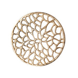 Table d'appoint Table décorative en métal Ø 40 x 46 cm rond Agadir Silver ou Gold aluminium Coral Design