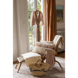 Plaid jacquard Jane Multico sienne 130 x 160