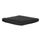 Coussin Alture noir 42x42 cm, détail de texture et couture