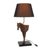 Détail de la lampe J-Line Devant de cheval, mettant en avant la texture de la polyrésine