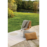 Coussin Tana Epice 40x65 en coton beige, marron et orange, style stonewashed.
