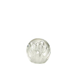 Presse-papier J-Line Bulles d'air en verre blanc, design élégant et moderne