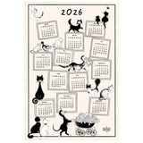 Torchon Dubout Calendrier 2026 Ecru 48 x 72