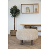 Pouf Inverness, détail du tissu en polyester