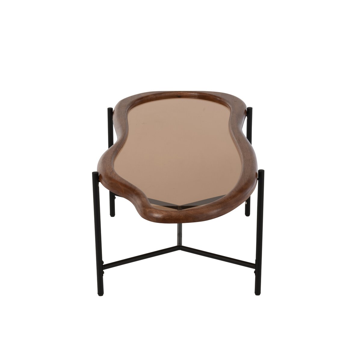 Détail du design multicolore de la table basse J-Line Zig