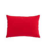 Coussin de Noël J-Line - laine - rouge/blanc