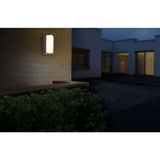 LED sur la lampe murale extérieure "Rico" de 14,8 cm de haut, en métal et en plastique en anthracite, avec LED intégré